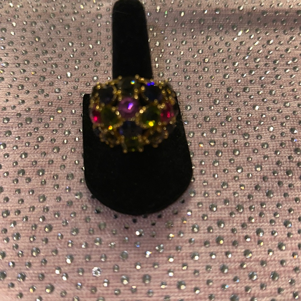 Trina Turk multi color gemstone statement ring
